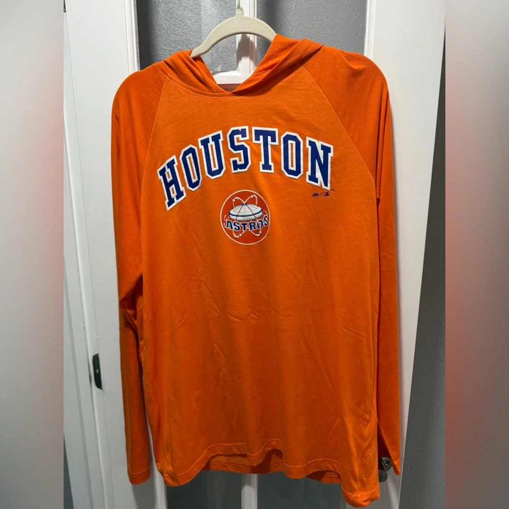 NWT MLB Houston Astros Men’s Lightweight Hoodie - Picture 5 of 7